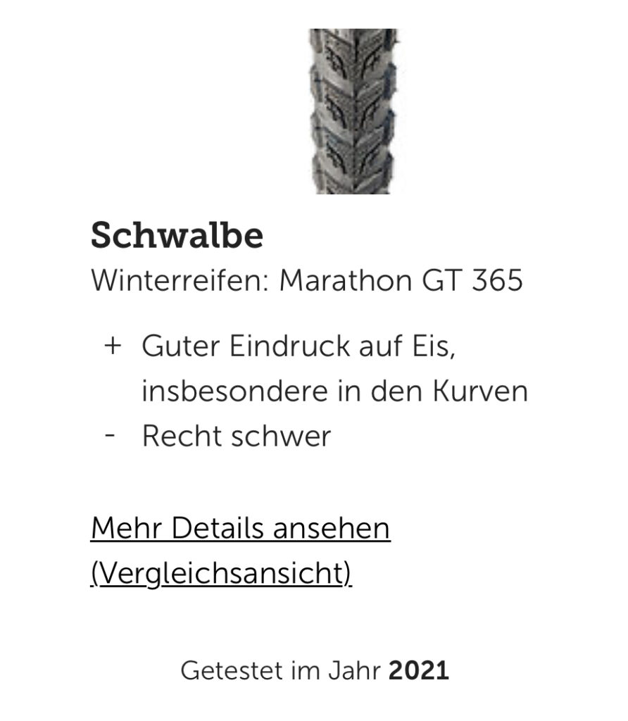 Winterreifen für Velos 4 7B127645 5500 4245 84E6 97BB69192300