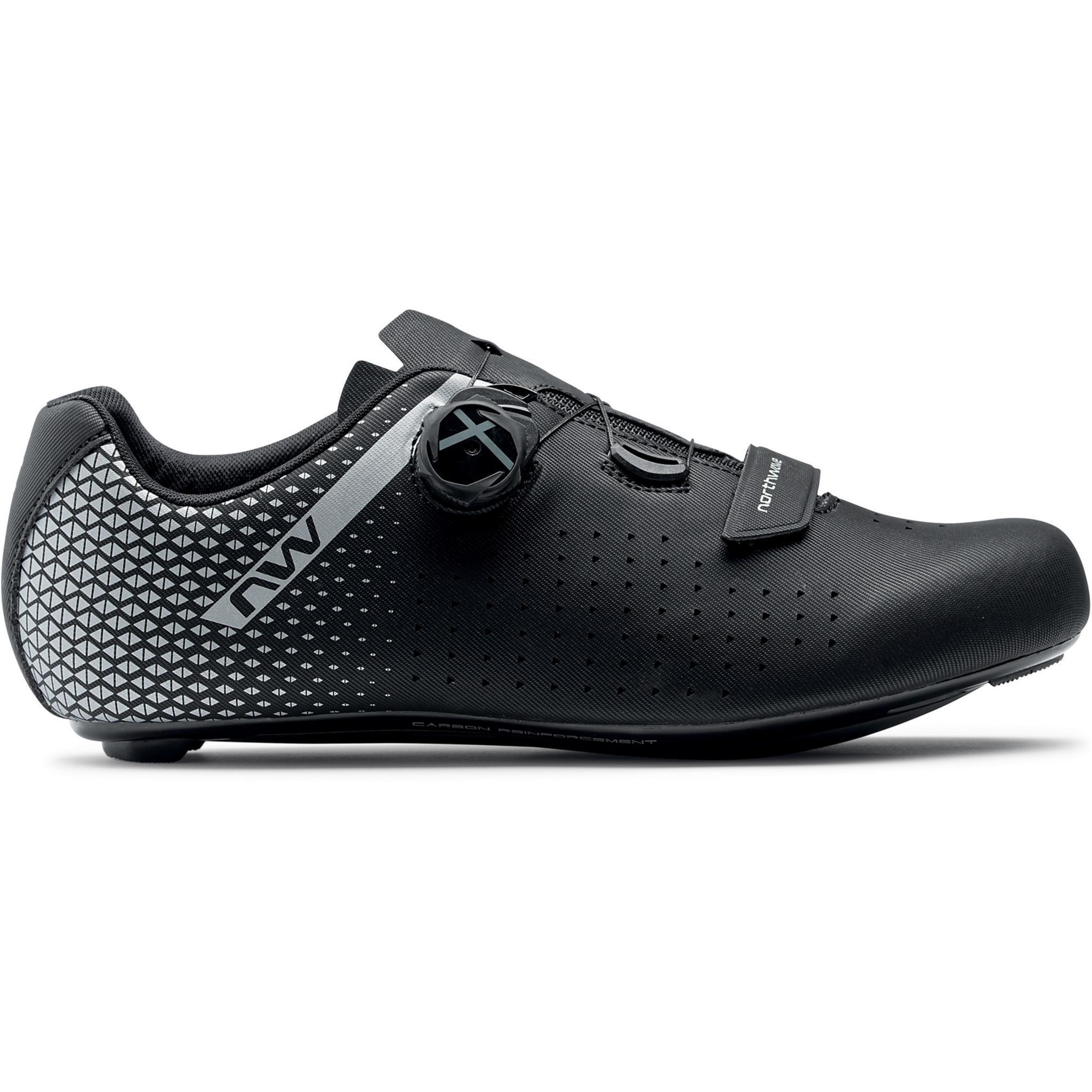 Northwave Schuhe Core Plus 2, 47, Black/Silver, Road, Ss24 1 11.147.322_0.JPG