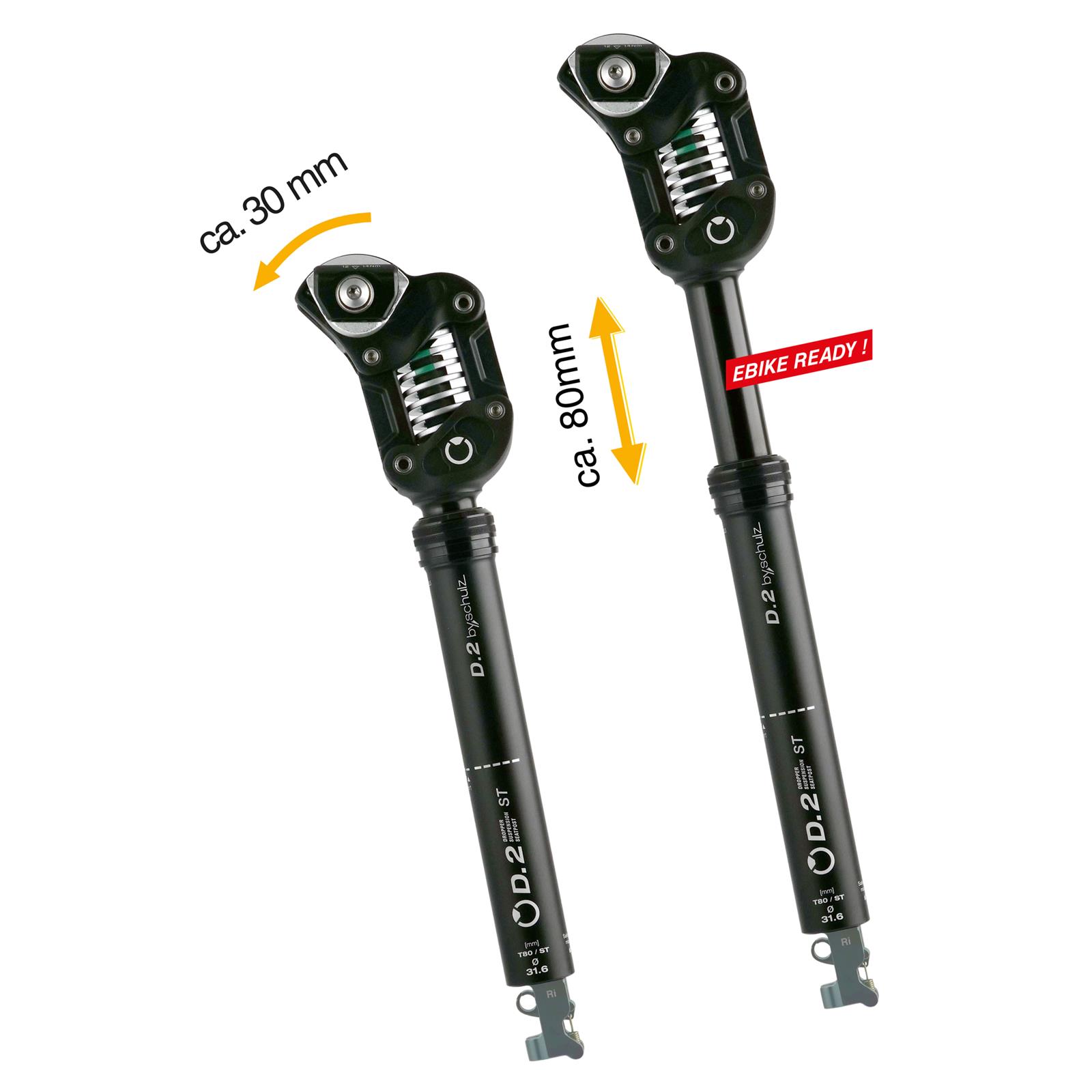 Sattelstütze D.2 St-Ri T80 Dropper Kabel Innen 34.9 X 190Mm Hub:30Mm Standard 80-105 Kg 1 56-11053_01_1_1
