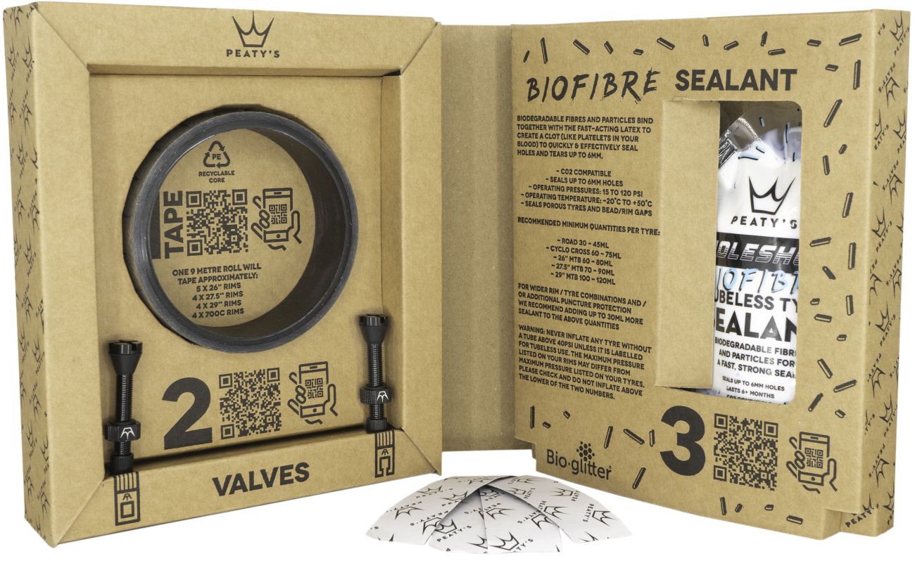 Peaty'S Holeshot Tubeless Conversion Kit, 25Mm, Xc / Trail, Felgenband, Tubeless Milch &Amp; Ventile 1 82.021.036_0.JPG