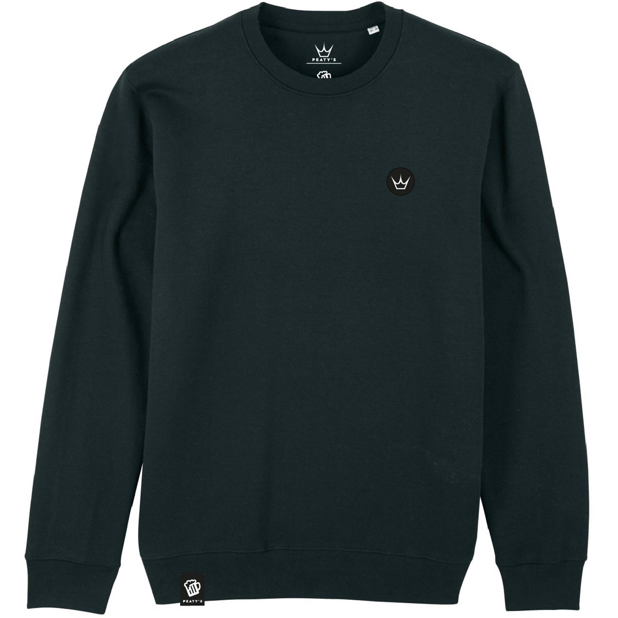 Peaty'S Aw23 Pubwear Embroidered Crew Jumper S, Black, Crown 1 82.029.303_0.JPG
