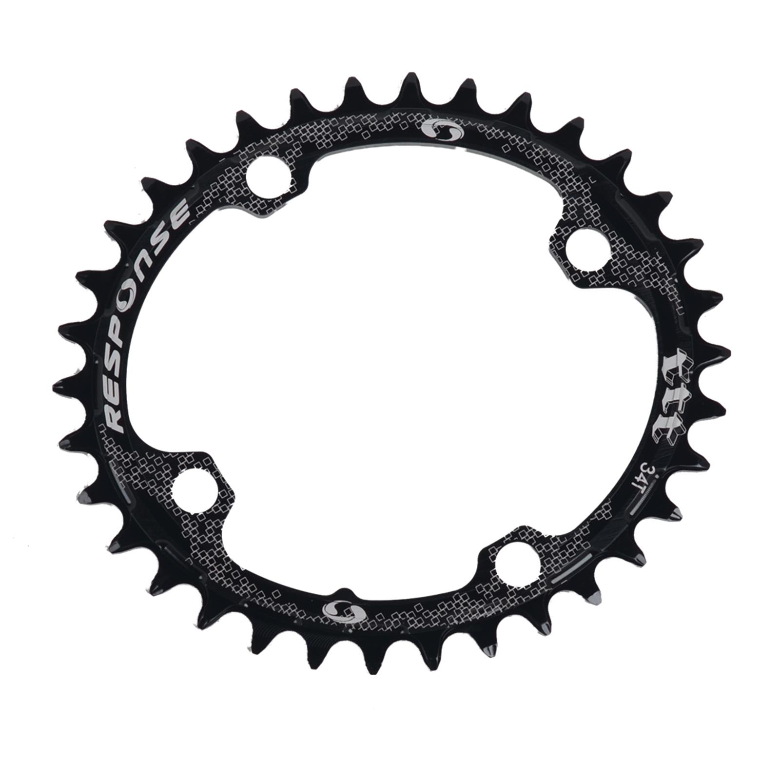 Kettenblatt Bcd104 T32 Oval Alu 7075 Cnc 10/11 Speed - Thick Thin Thick Black 1 TTO104-32_01_1