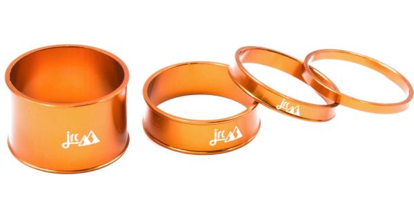 Jrc Components Lightweight 1 1/8&Quot; Orange Spacer Set 1 JRC-COMPONENTS-LIGHTWEIGHT1-18-ORANGE-SPACER-SET